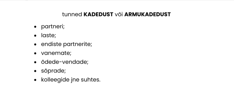 Kadedus ja armukadedus